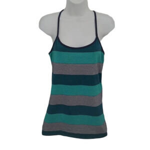 GRG Sports/Activewear Racerback Top  Teal/Silver L
